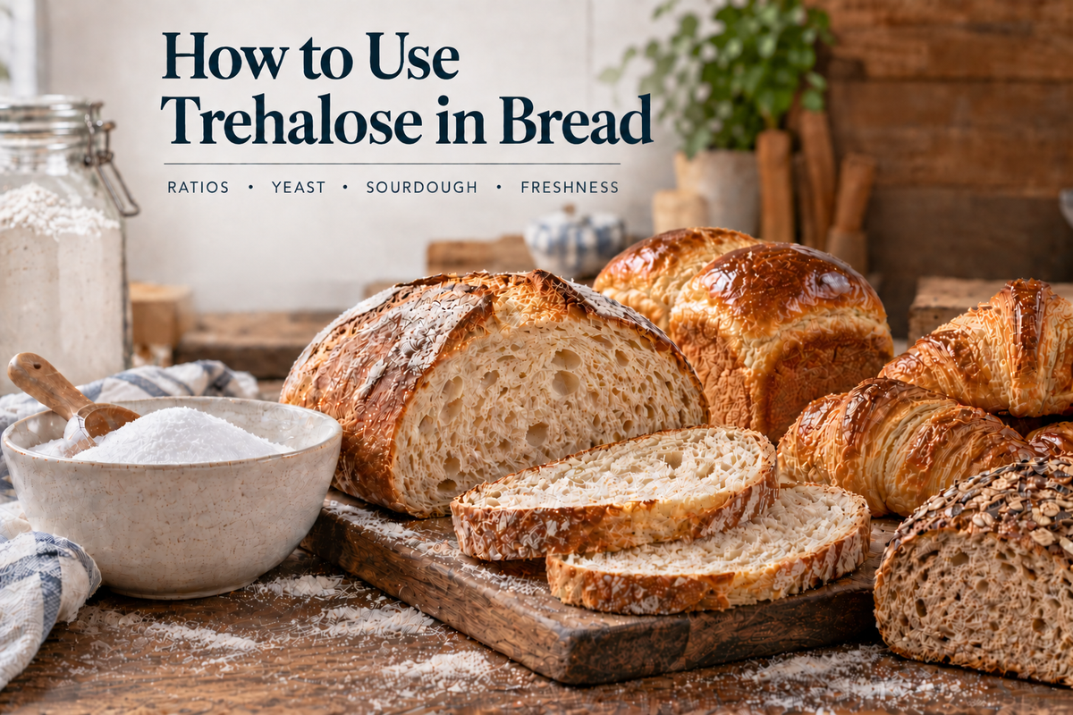 How to use trehalose in bread with sourdough, brioche, croissants and baking ingredients